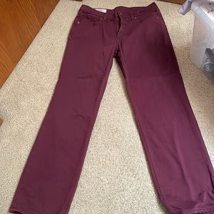 Burgundy Jeans